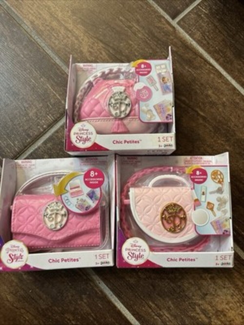 Disney Princess Style Collection Chic Petites W/ 8+ Accessories Set of 3 Sealed